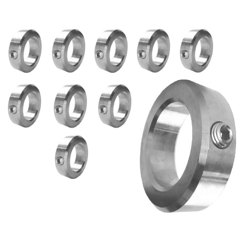 10pcs 7//16 Inch Bore Shaft Collar Set Screw Set Screw Shaft Collar 7//16 7//16 Shaft Collar Solid Zinc Plated Steel Shaft Collar 7//16 Inch Bore Shaft Collar with Set Screw
