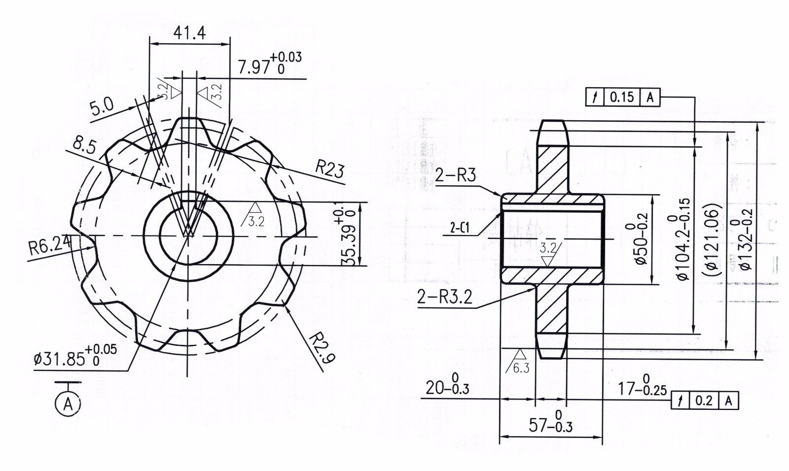 1317192C1 Sprocket for Case-IH Combine Models 1640,1644 and more