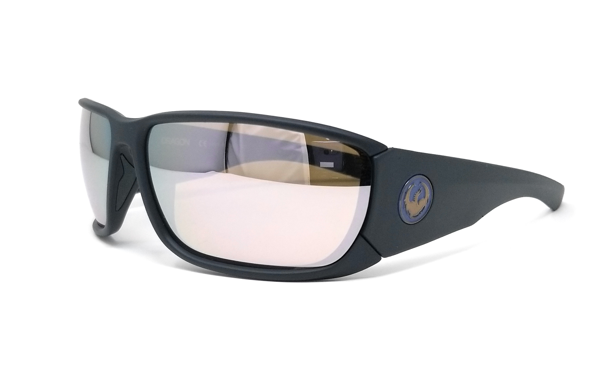 DRAGON Sunglasses TOW IN ION 036 Matte Grey Rectangle Men's