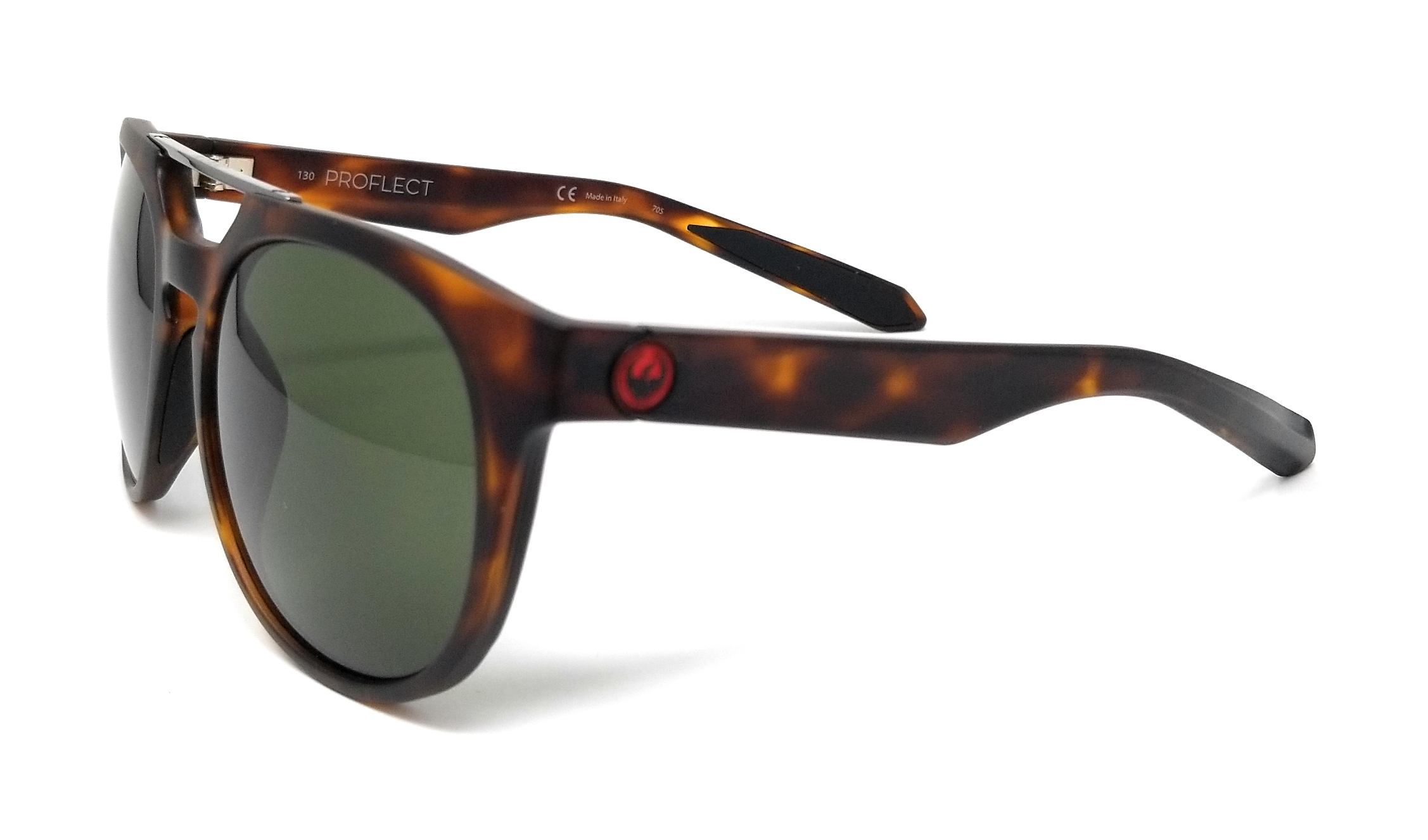 DRAGON Sunglasses PROFLECT 244 Matte Tortoise Round Unisex 54x19x130