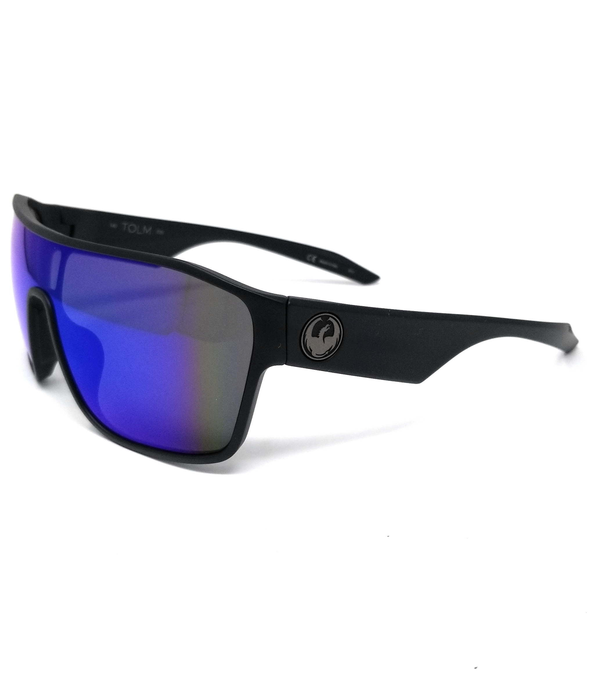 NEW DRAGON Sunglasses DR TOLM ION 022 Matte Black with Red Ion Lenses