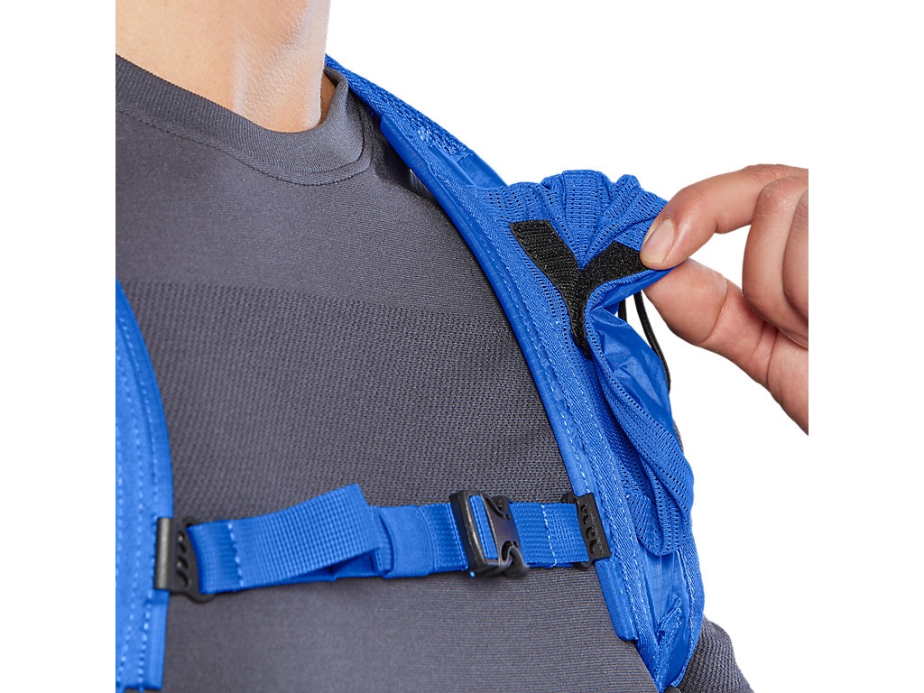 Asics Unisex Lightweight Running Backpack Blue Outdoors Hydration One Size