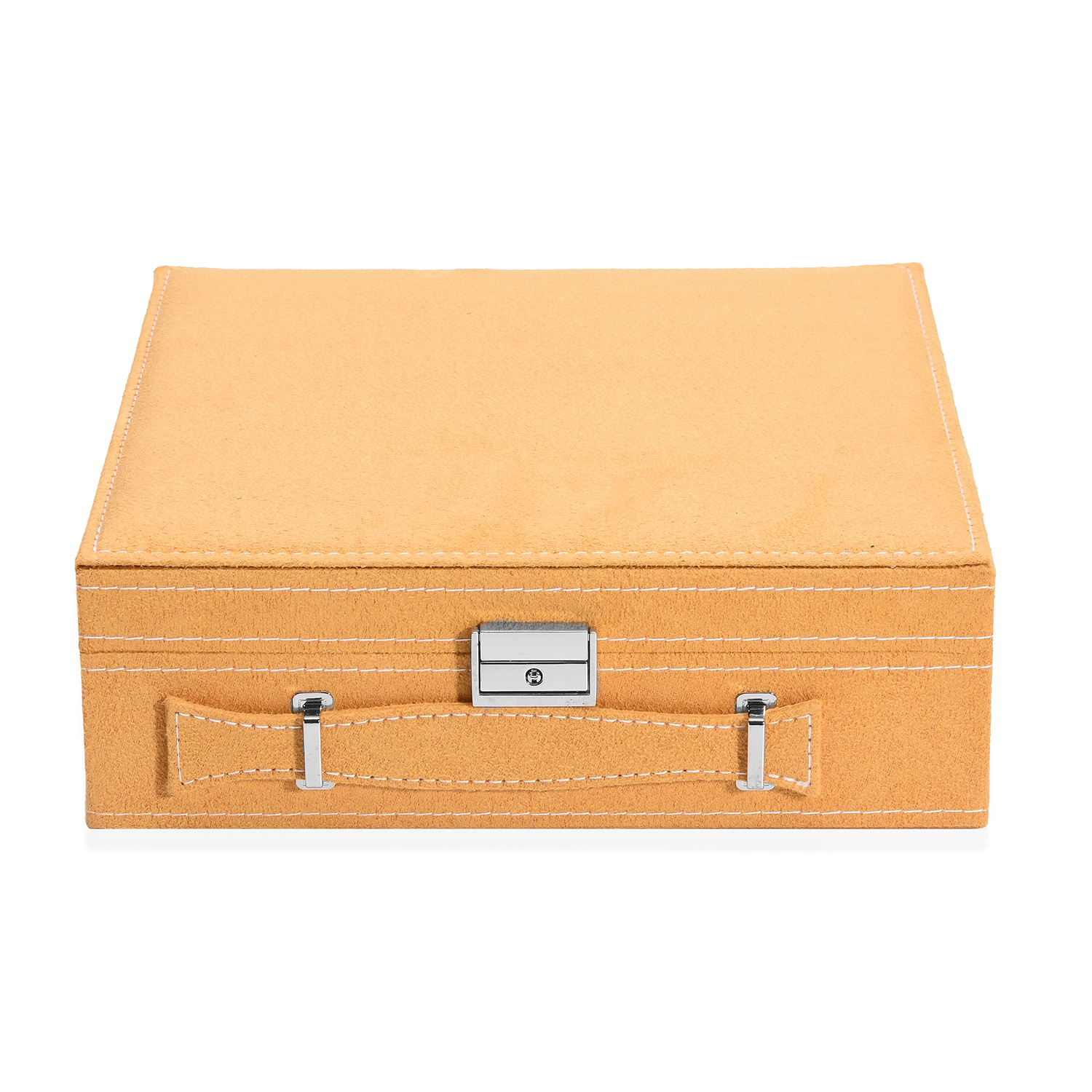 Jewelry Organiser Box Velvet Briefcase 2Tier AntiTarnish and Scratch Interior - Picture 30 of 37