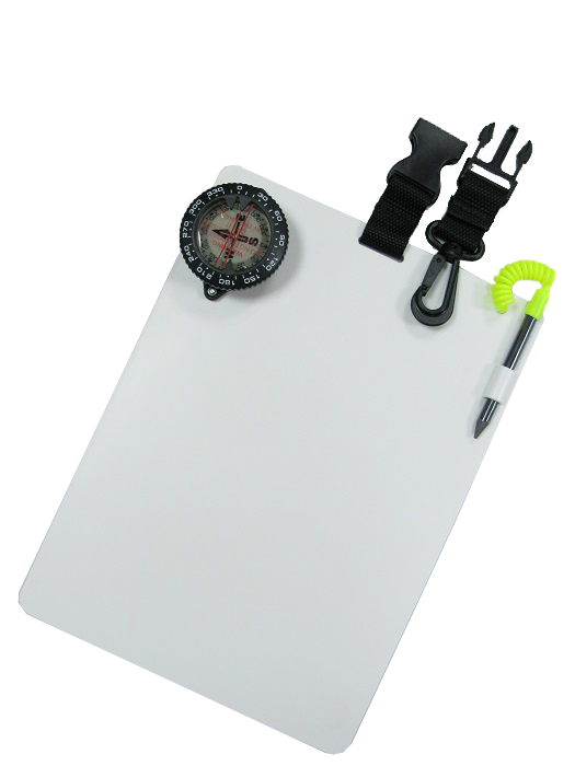 Storm Scuba Divers Underwater Writing Slate with Compass 813347023430