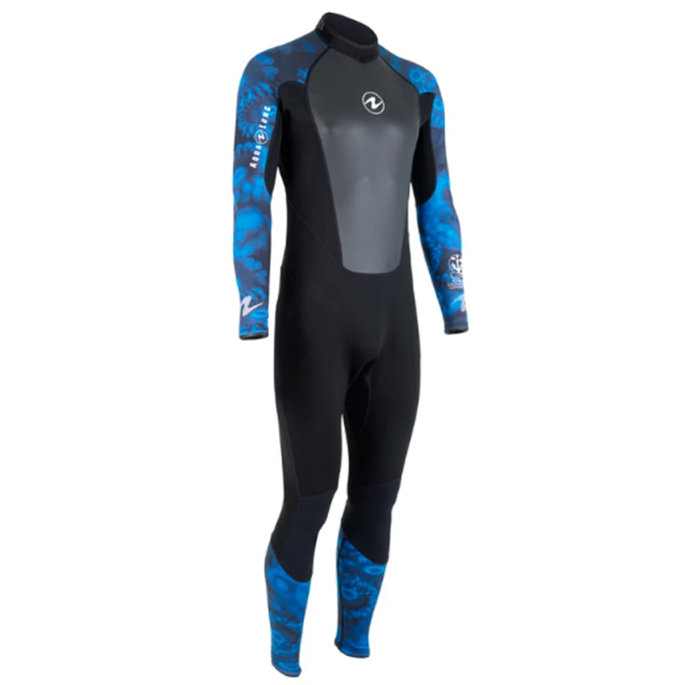 Traje de neopreno Aqua Lung Hydroflex 1 mm - Hombre - Azul camuflaje - Imagen 5 de 10