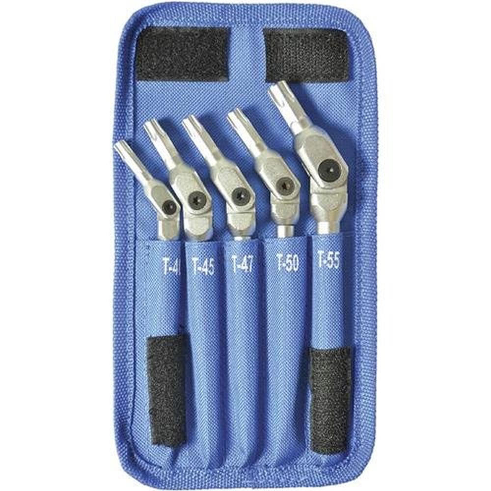 Bondhus K18 HEXPRO Pivot Head Torx Wrench Set 5PC,Sizes T40,T45,T47