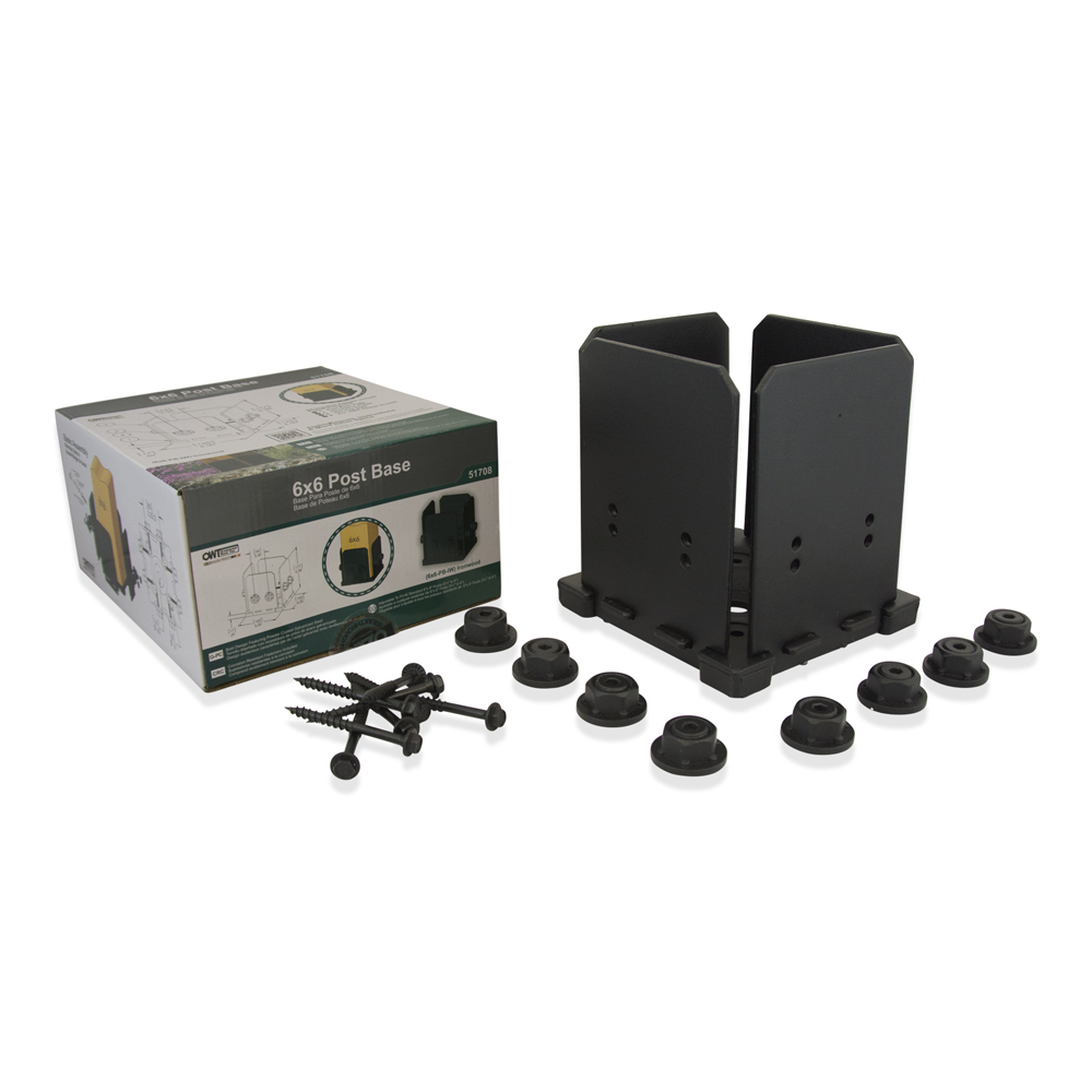 OZCO 51708 Ironwood 6X6 Post Base, (1 per Pack) 848166004292 eBay