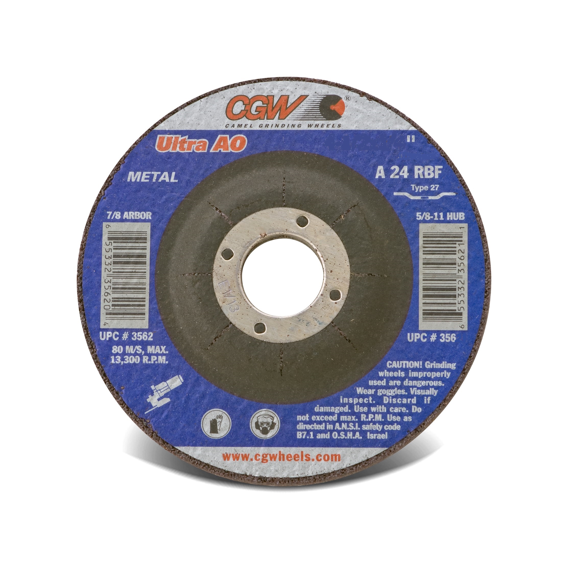 CGW 35655 Grinding Wheel T27 9x1/4x5/811 10Pack 655332356556 eBay