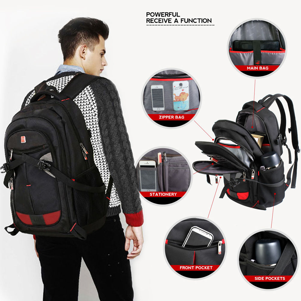 15" 16" 17" Laptop Computer Notebook School backpack with Headphone