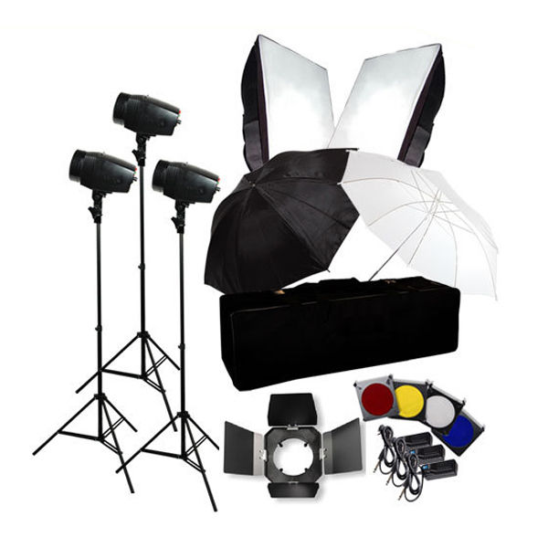 Photo Flash Kit 540W Photography Studio Strobe Light Umbrella Softbox