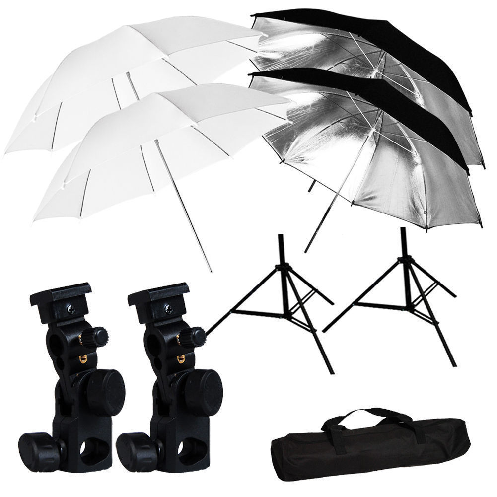 Photograph Studio Flash Mount B 33" Umbrellas Light Stand Case Lighti eBay