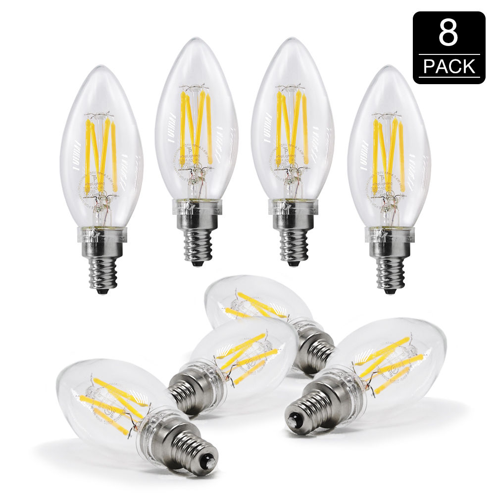 40W Equivalent,2700K Daylight Dimmable Warm Chandelier LED Bulbs E12 ... 40W Equivalent,2700K Daylight Dimmable Warm Chandelier LED Bulbs E12 ...