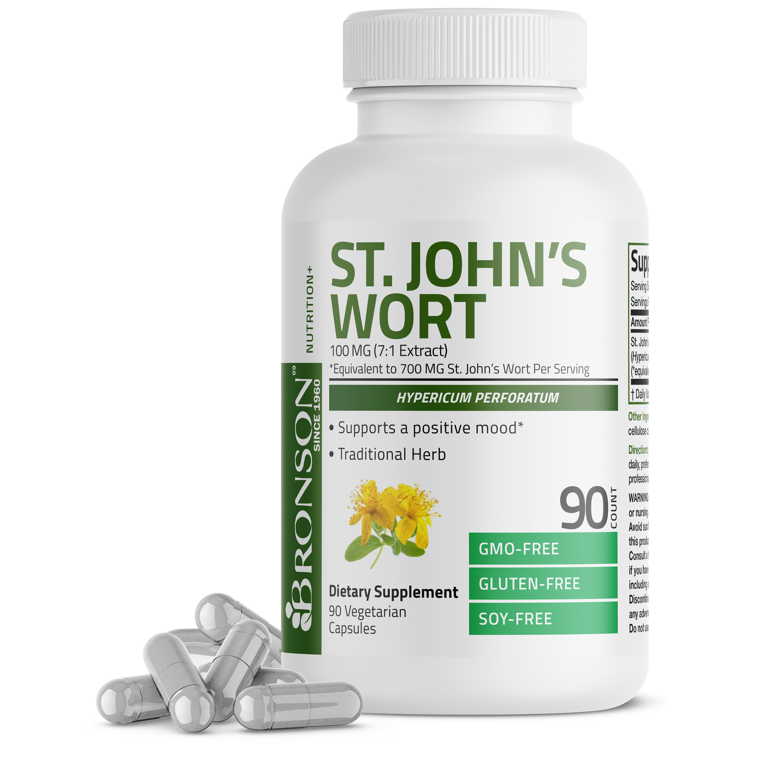 Bronson St. John's Wort , 90 Vegetarian Capsules