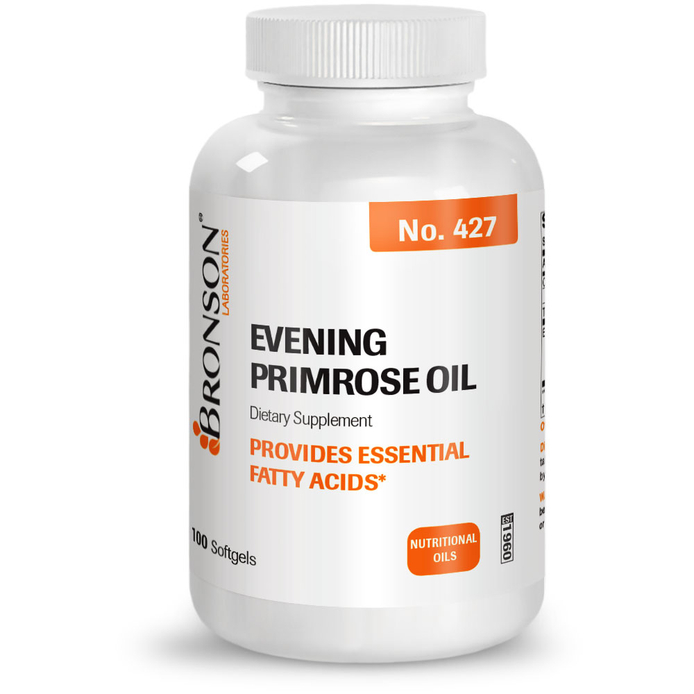 Bronson Evening Primrose Oil Omega 6 PMS Support 500 mg, 100 Softgels