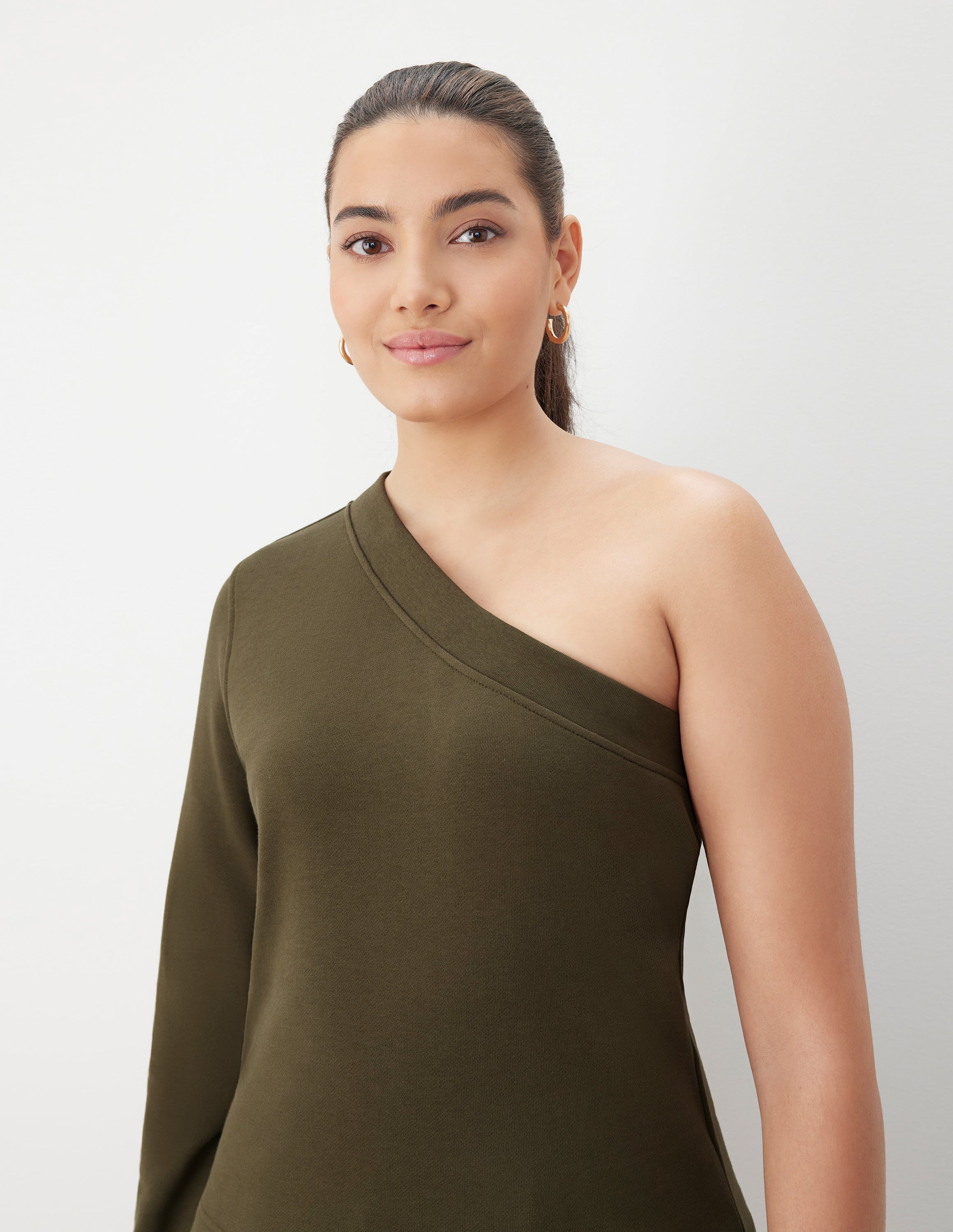 GSTQ One Shoulder French Terry Top - Afbeelding 8 van 13
