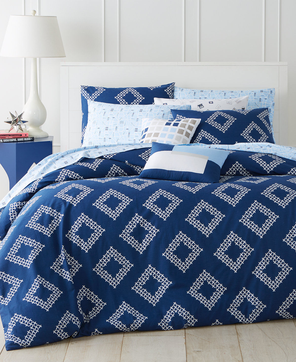 Martha Stewart Collection Diamond Coast 4 Piece Comforter Twin Combo