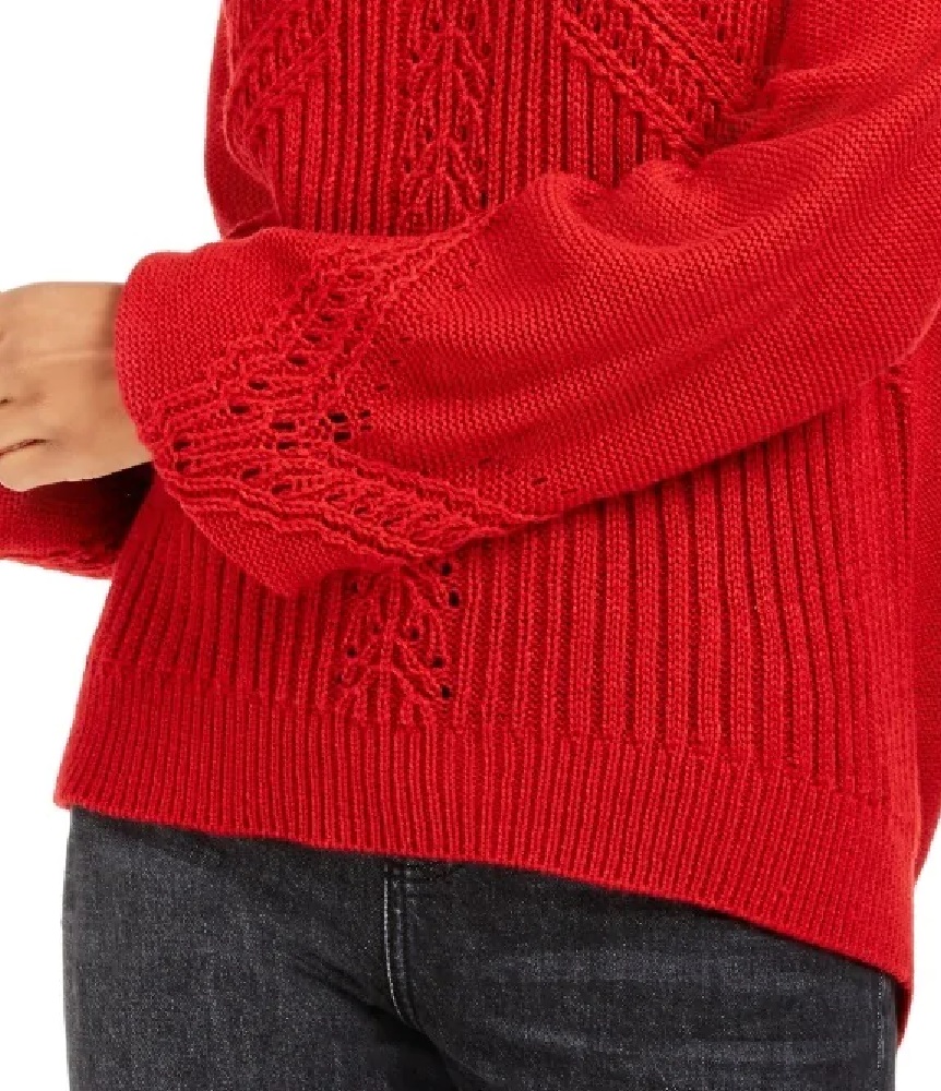 American Rag Junior's Balloon Sleeve Sweater Red Size Large - Picture 12 of 15