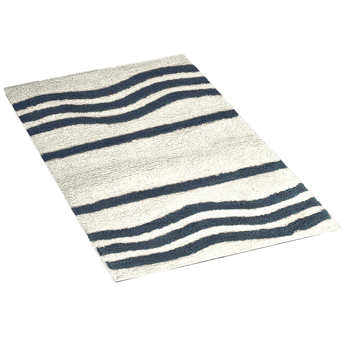 Mainstays Striped Bath Rug Super Soft Cotton Machine Washable 20" x 30