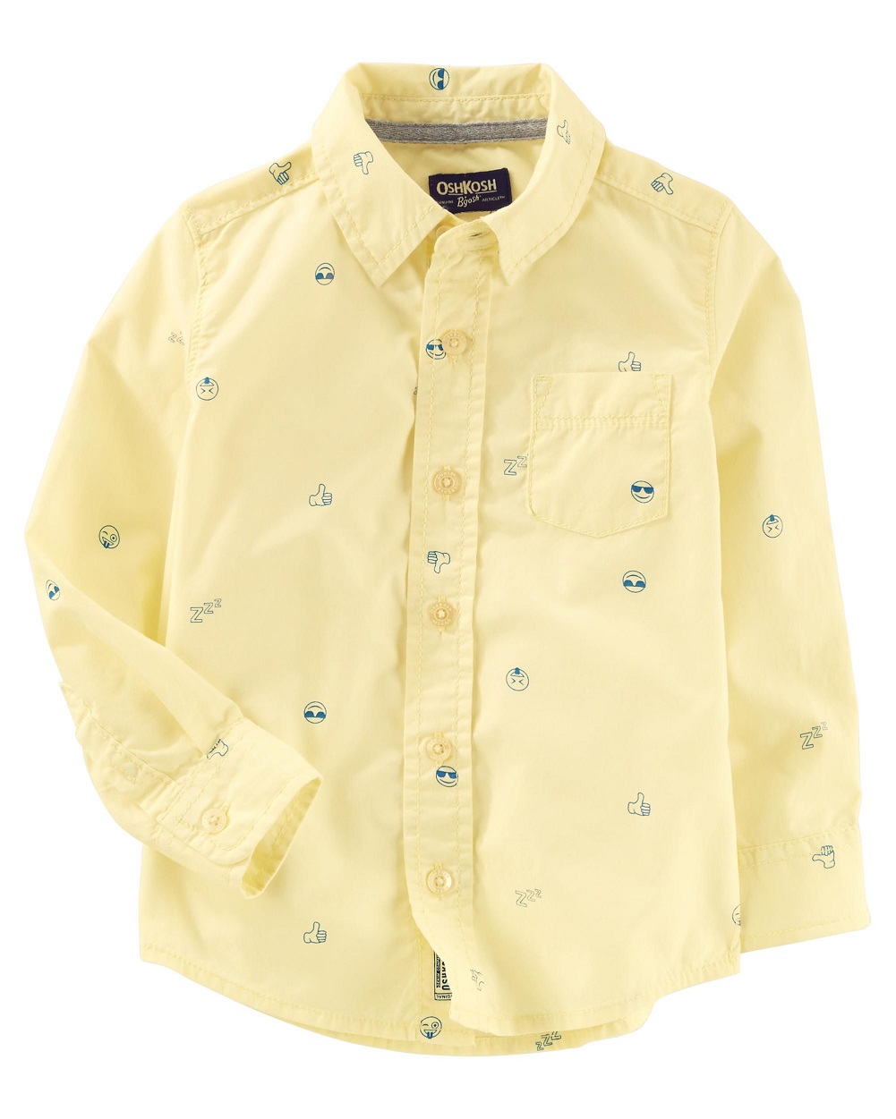 Whales NWT long sleeve OshKosh B/'Gosh Toddler Boys/' Button-Front Poplin Shirt