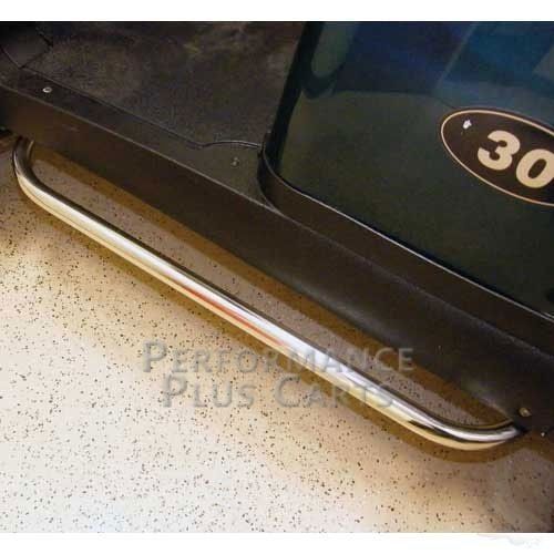 Club Car Precedent Golf Cart Nerf Bar/Step Bar in Stainless Steel, Set