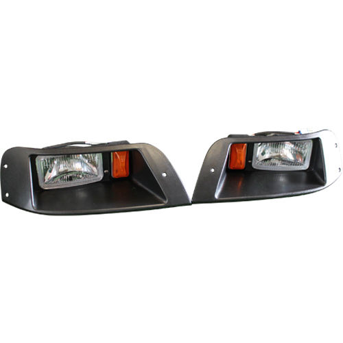 EZGO Golf Cart Headlight and Tail Light Kit With Adjustable Beam 1996