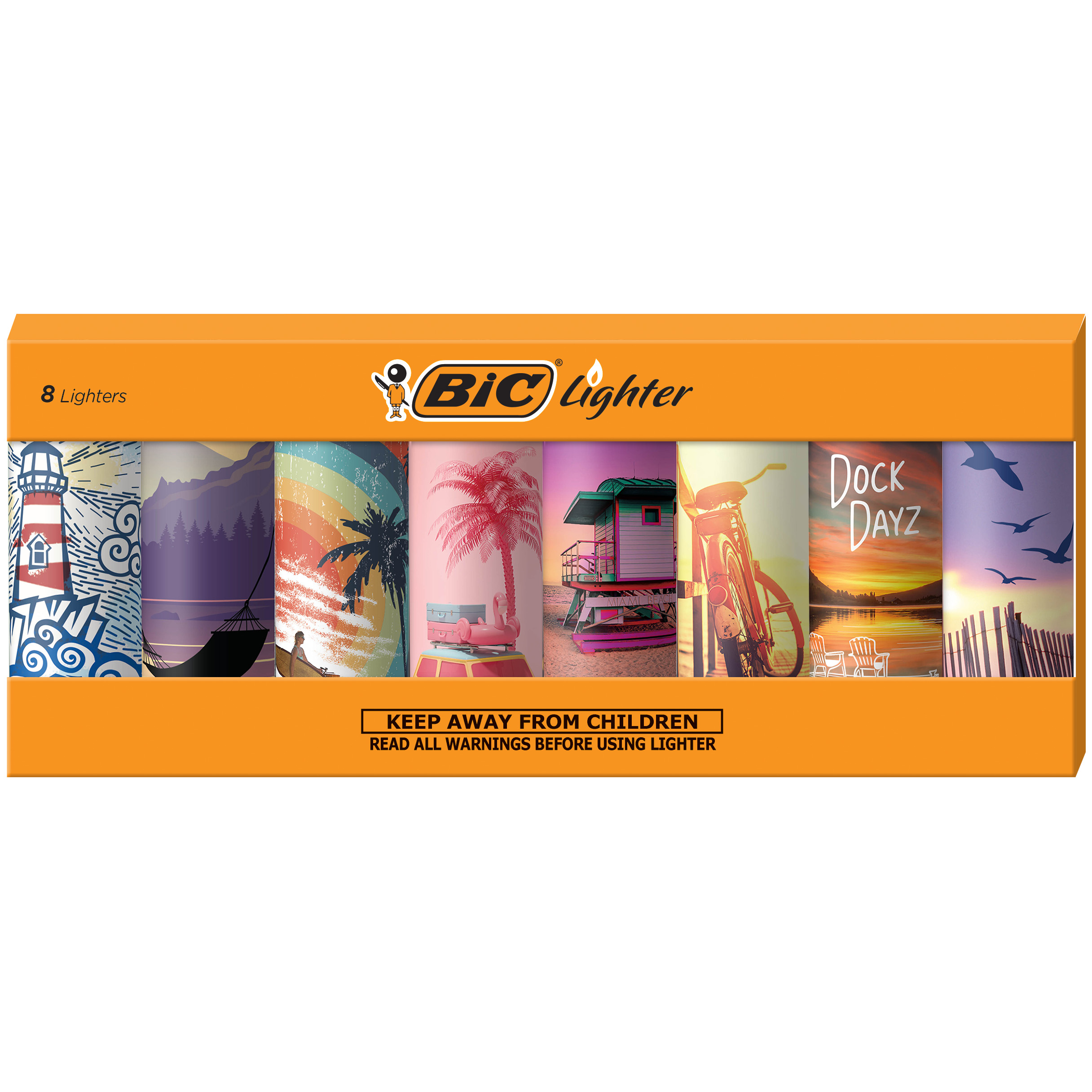 Bicute 8体セット BIC Special Edition Vacation Series Lighters Set of 8 Lighters for
