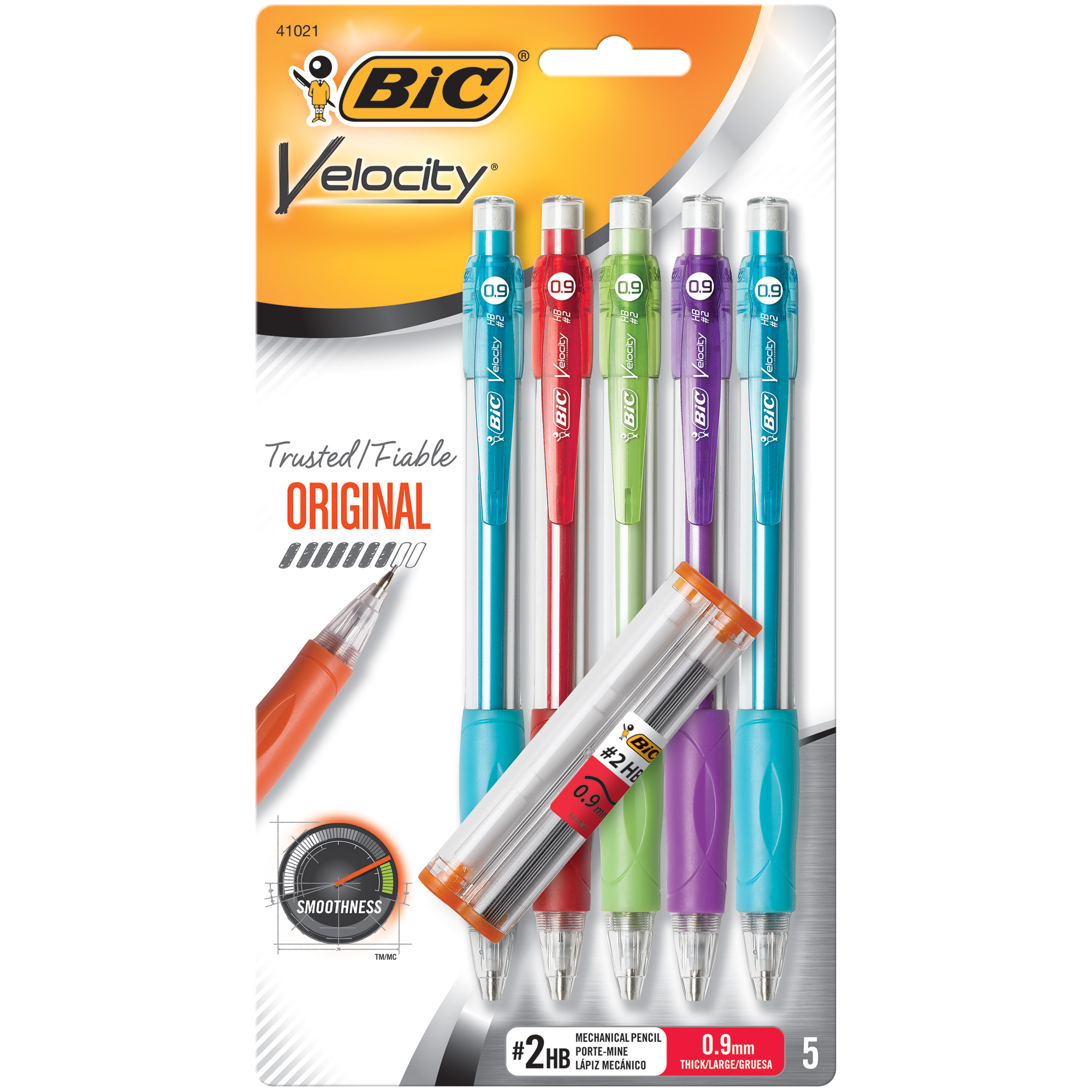 BIC Velocity Side Clic Mechanical Pencil Fine Point 12-Count 0.5mm