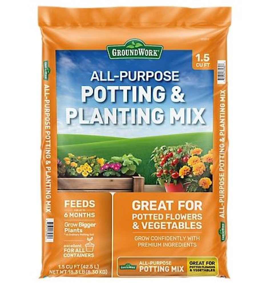 Joh_Work_Plants ‼️‼️ GroundWork 156000181 All-Purpose Potting and Planting Mix Garden