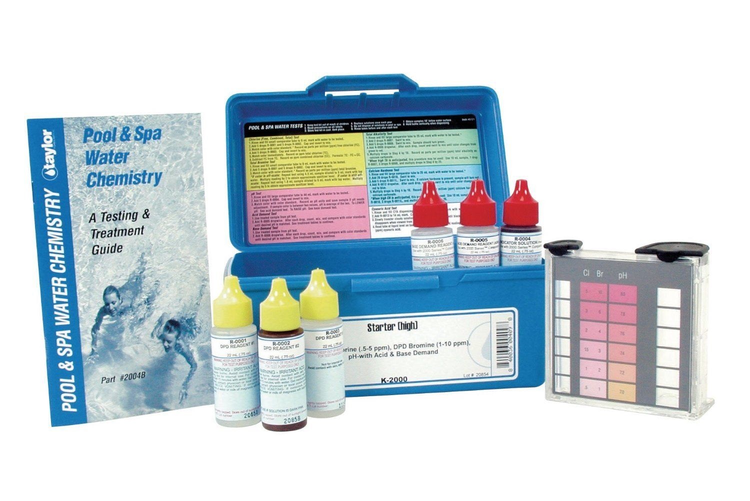 Taylor K2005C Pool or Spa Test Kit Complete High Range OZ Reagent