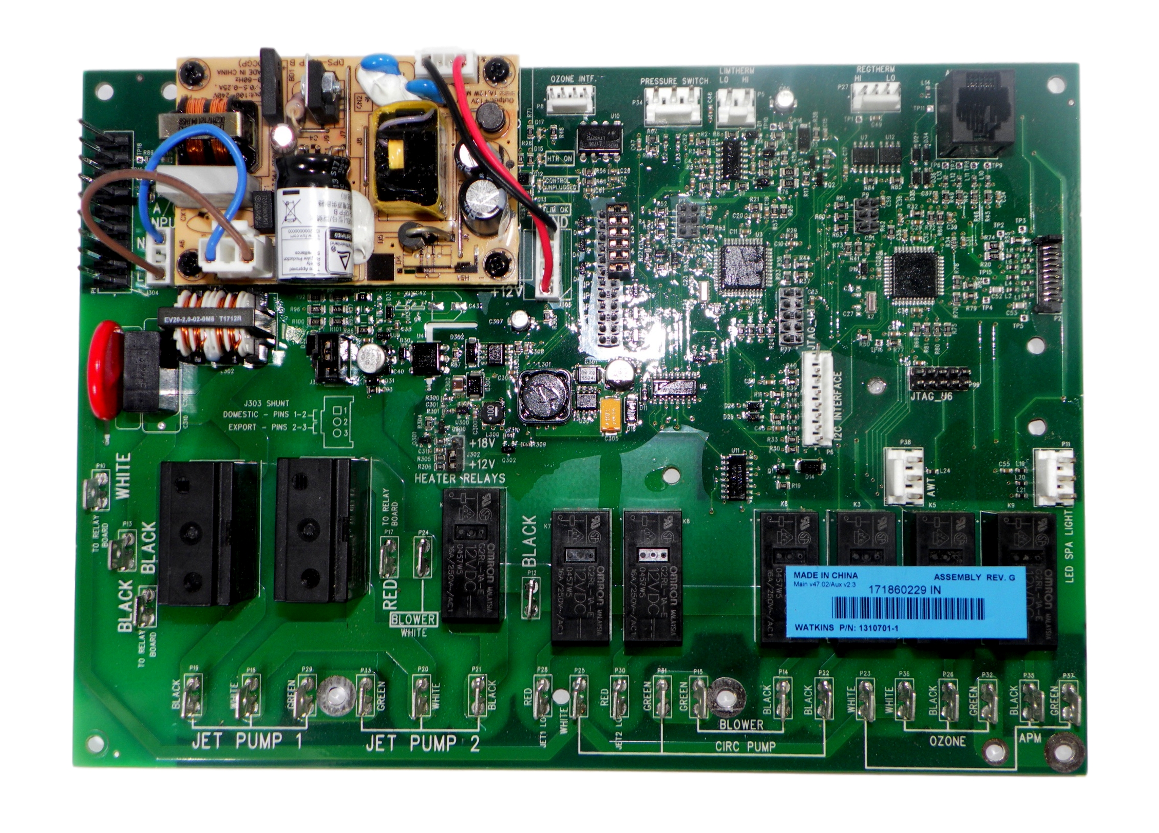 Watkins Hot Spring 77087 Main Circuit Board Rev.G for 73223 IQ 2020 Control Box 743161473442 eBay