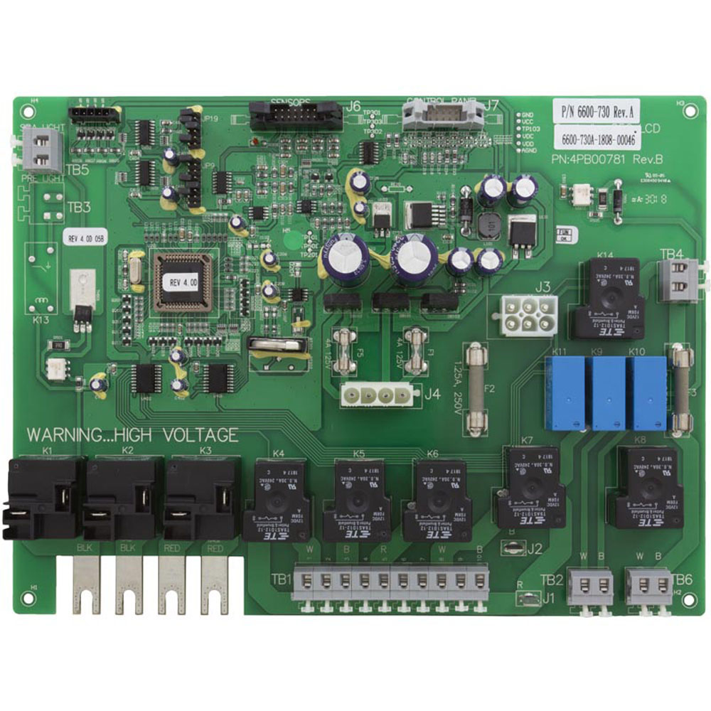 Sundance Spas 6600-730 850 Series LCD 2 Pump 2-Spd PCB Circuit