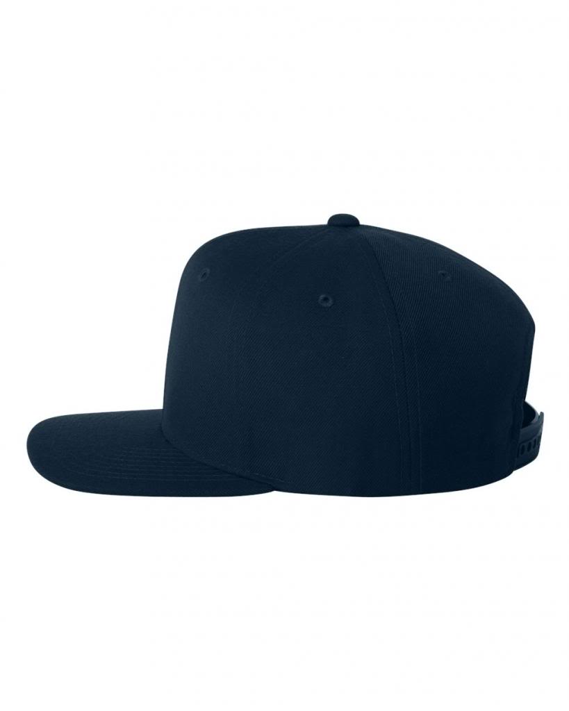Visera plana estructurada panel Yupoong clásica Snapback - Imagen 4 de 6