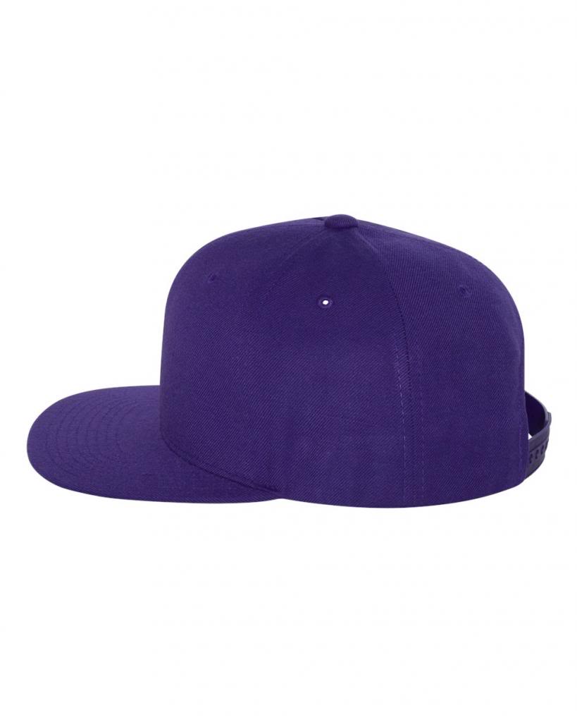 Visera plana estructurada panel Yupoong clásica Snapback - Imagen 5 de 6