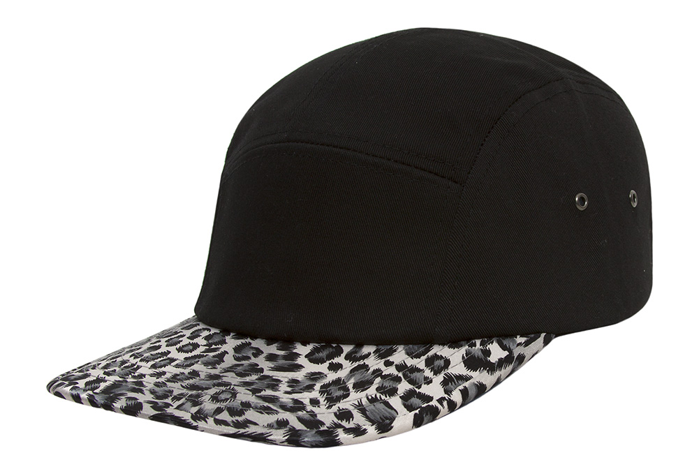 Gorra de cinco paneles de algodón con estampado de sombreros Top - Imagen 4 de 9