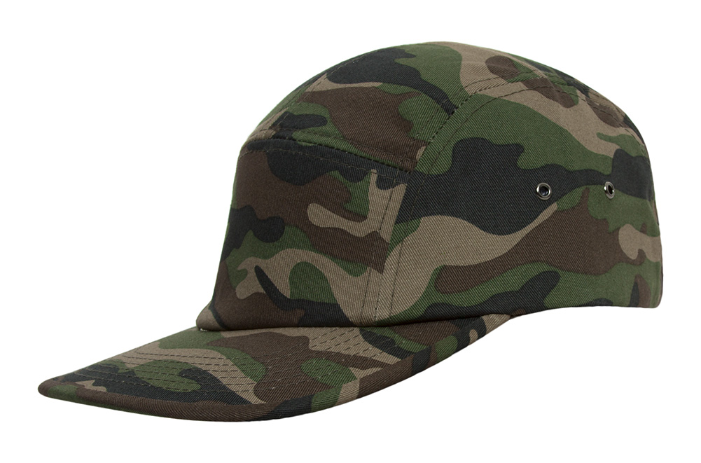 Gorra de cinco paneles de algodón con estampado de sombreros Top - Imagen 7 de 9