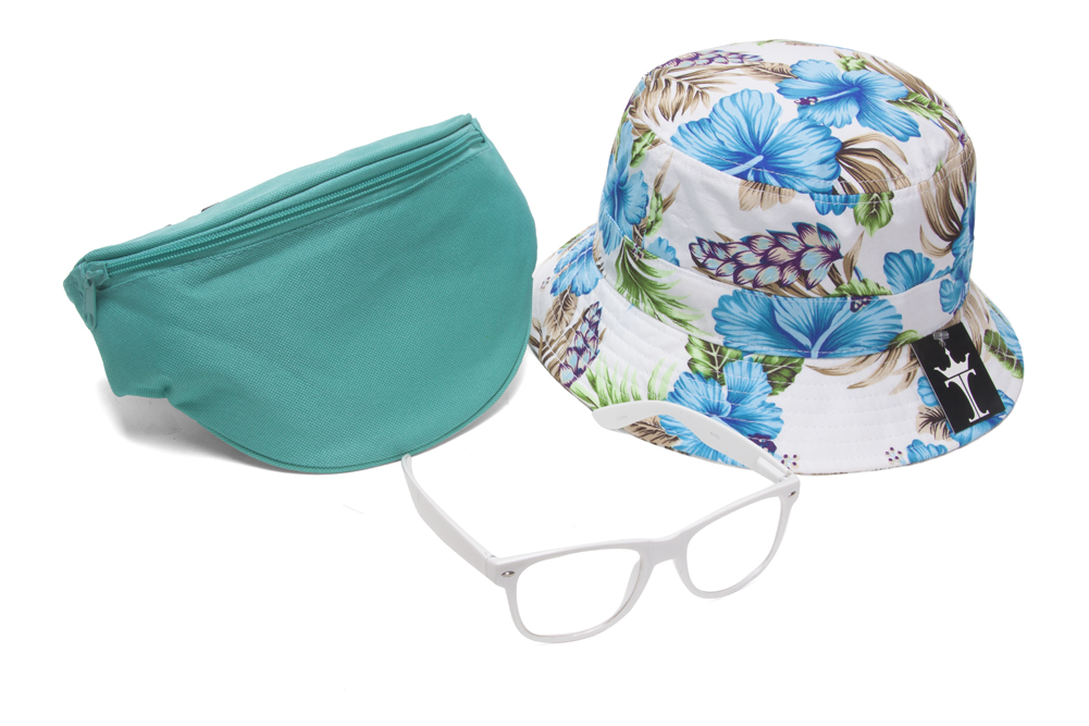Kit de accesorios del festival para hombres con cubo floral, riñonera y Buddys - Imagen 10 de 11