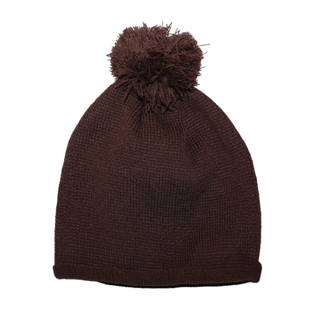 ハンドメイドそ KNITTED WINTER BEANIE CAP - Brown | eBay
