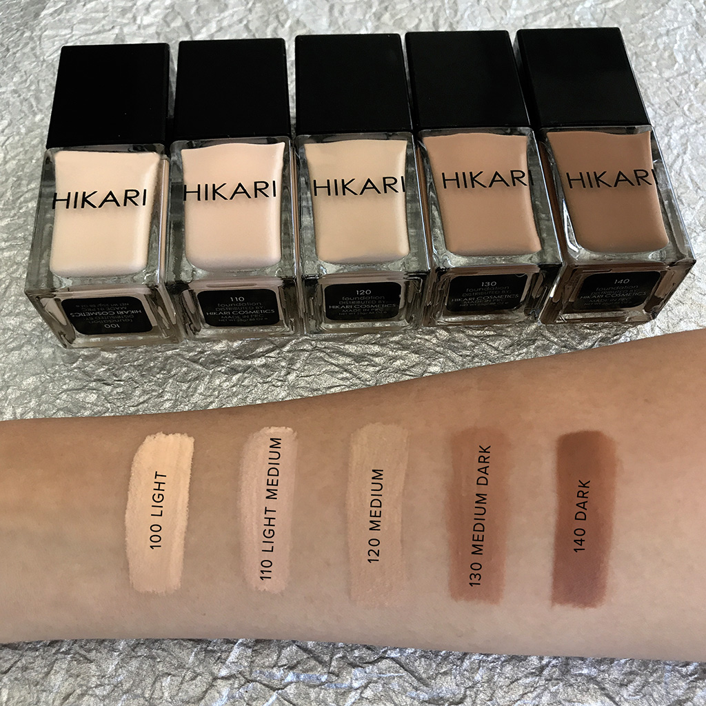 hikari foundation swatches