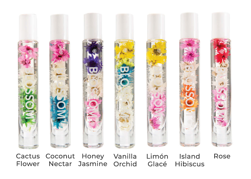 Blossom Roll on Rollerball Perfume Oil with Natural Ingredients + Essential  Oils, Infused with Real Flowers, Made in USA, 0.3 fl oz./9ml, 3 pack Mini