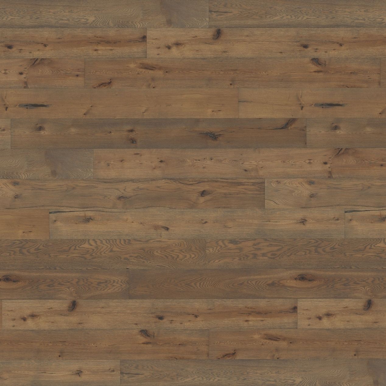 HORI Parkett Eiche Vintage tabakgrau Parkettboden mit Fase Dämmung