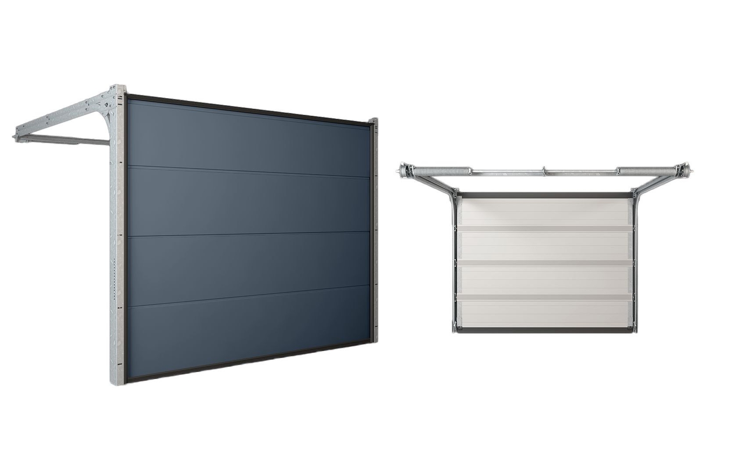 Garagentor Sektionaltor HORI Premium 60 XL Sicke inkl. Zarge Antrieb 2x