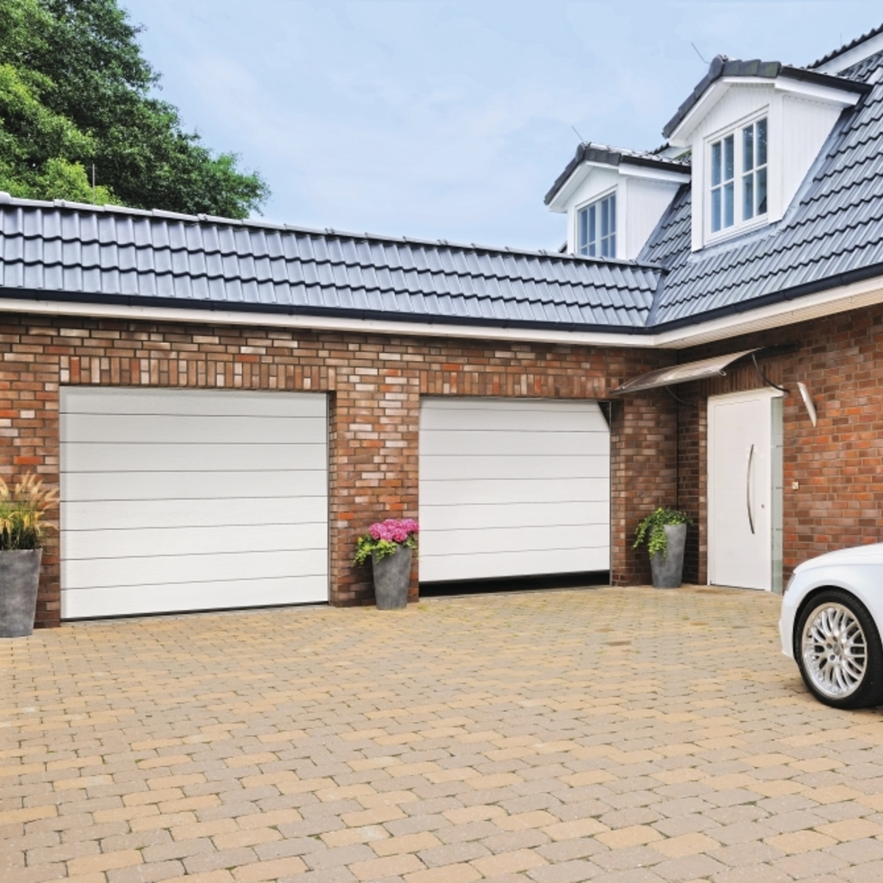 HORI Garagentore Sektionaltor 40, 60 mm M-, XL-Sicke inkl. Motor