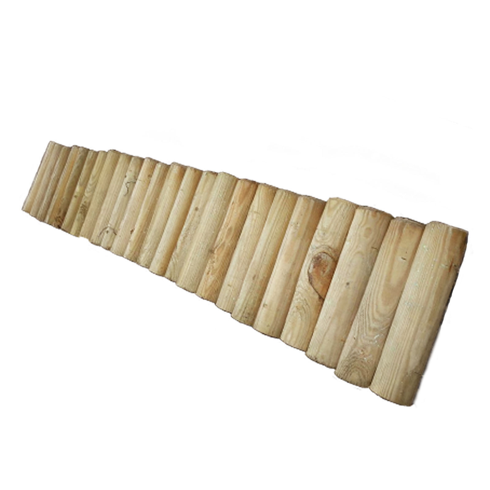 HORI/® Beetumrandung Beetzaun Palisade Holz Nadelholz impr/ägniert I 1,2 m I 1 Rolle /à 120x20 cm