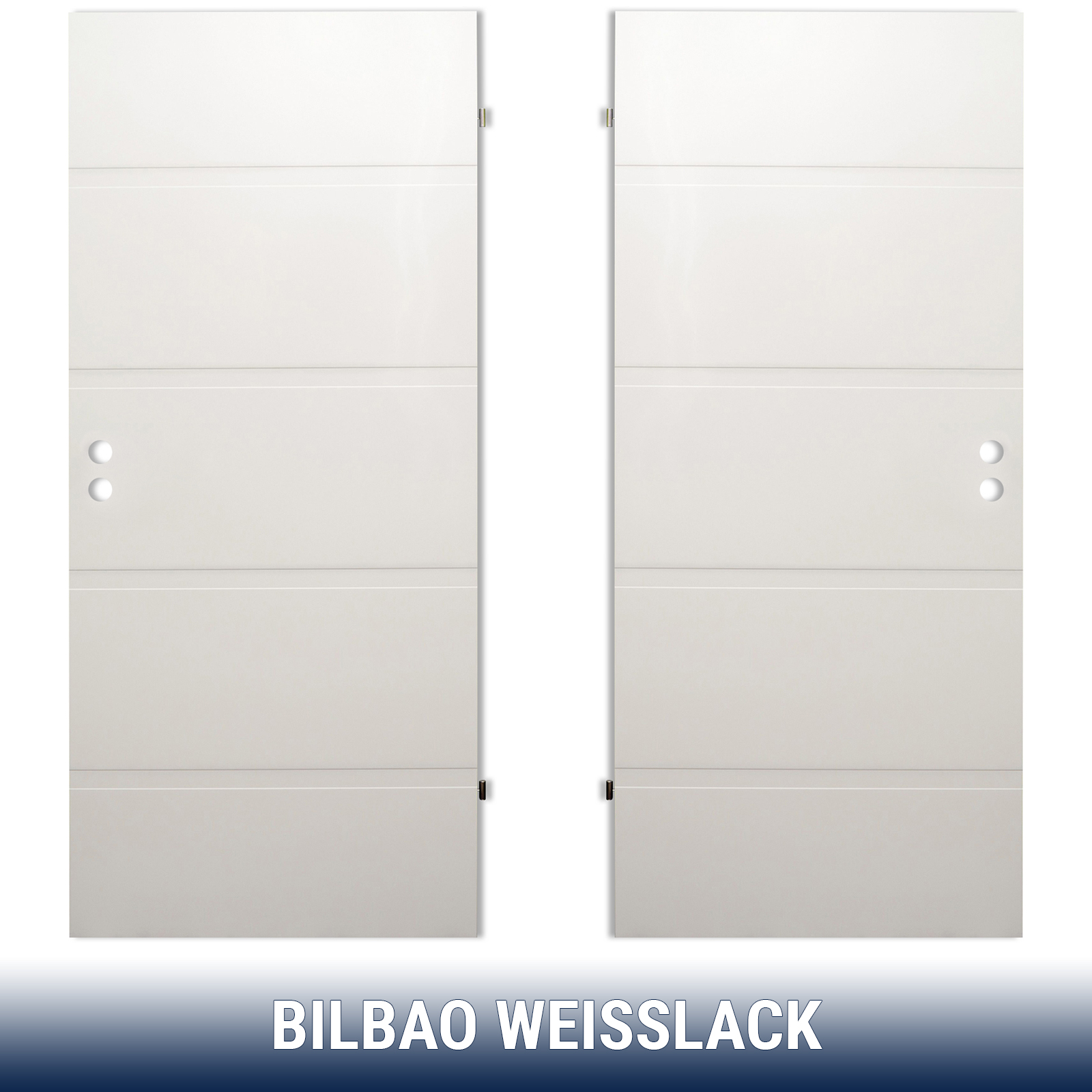 Zimmertür Innentür Türblatt CPL weiss Landhaus Holz Weisslack mit Glas