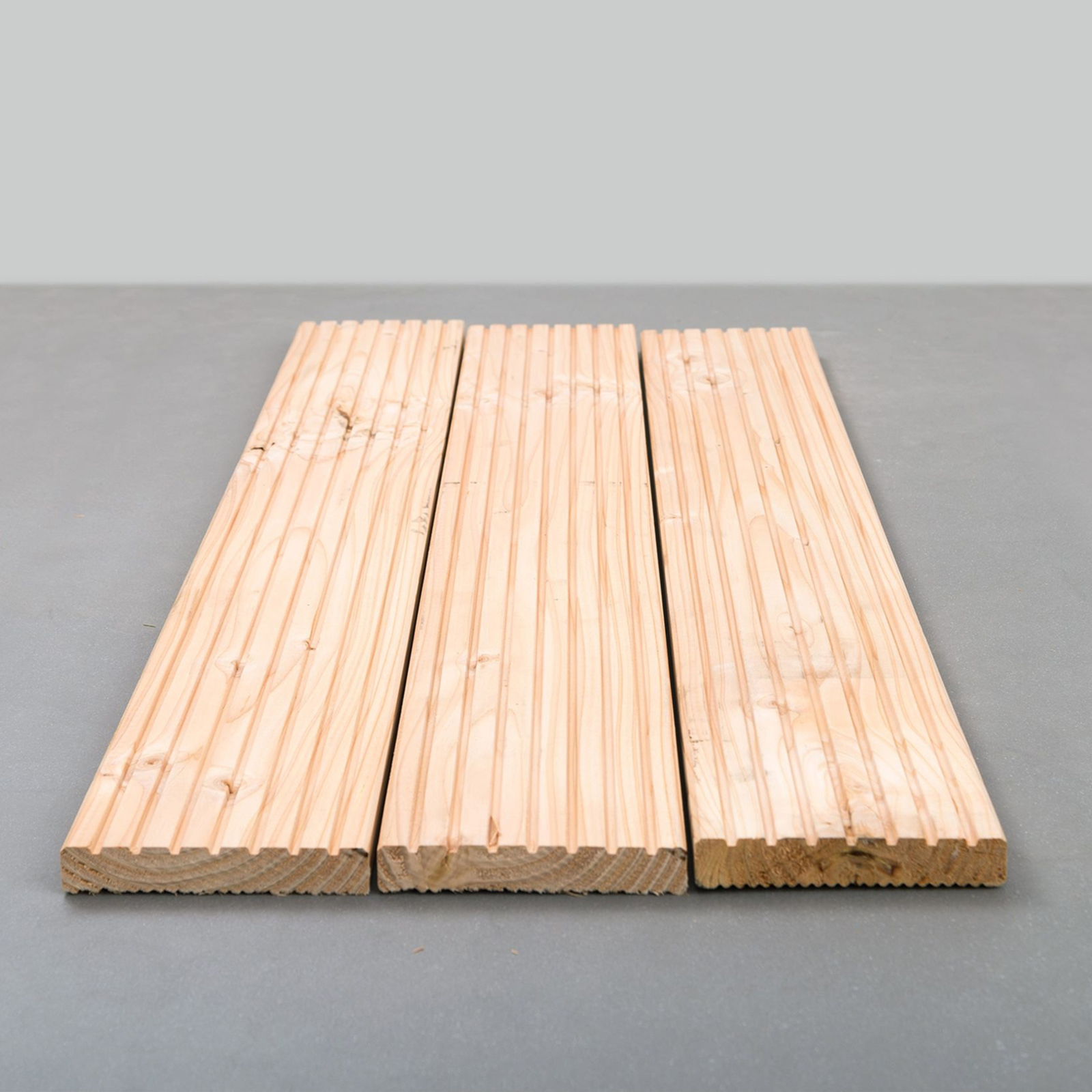 Terrassendiele Holz Lärche massiv Komplettset Komplettbausatz 5-100 m²