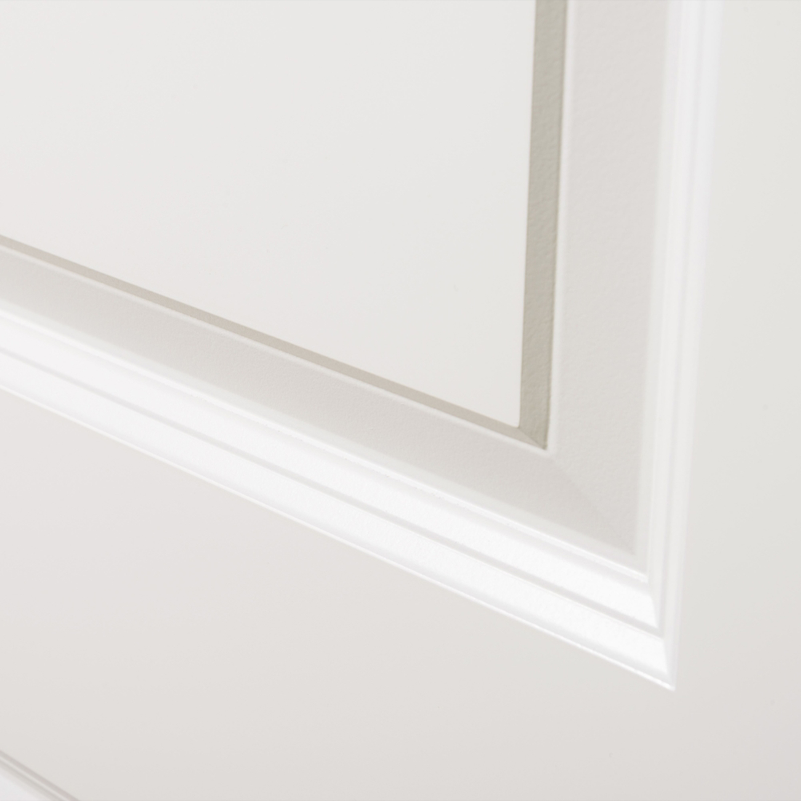Hori Zimmertür Innentür Türblatt CPL weiß Landhaus Holz Weißlack Glas Glastür