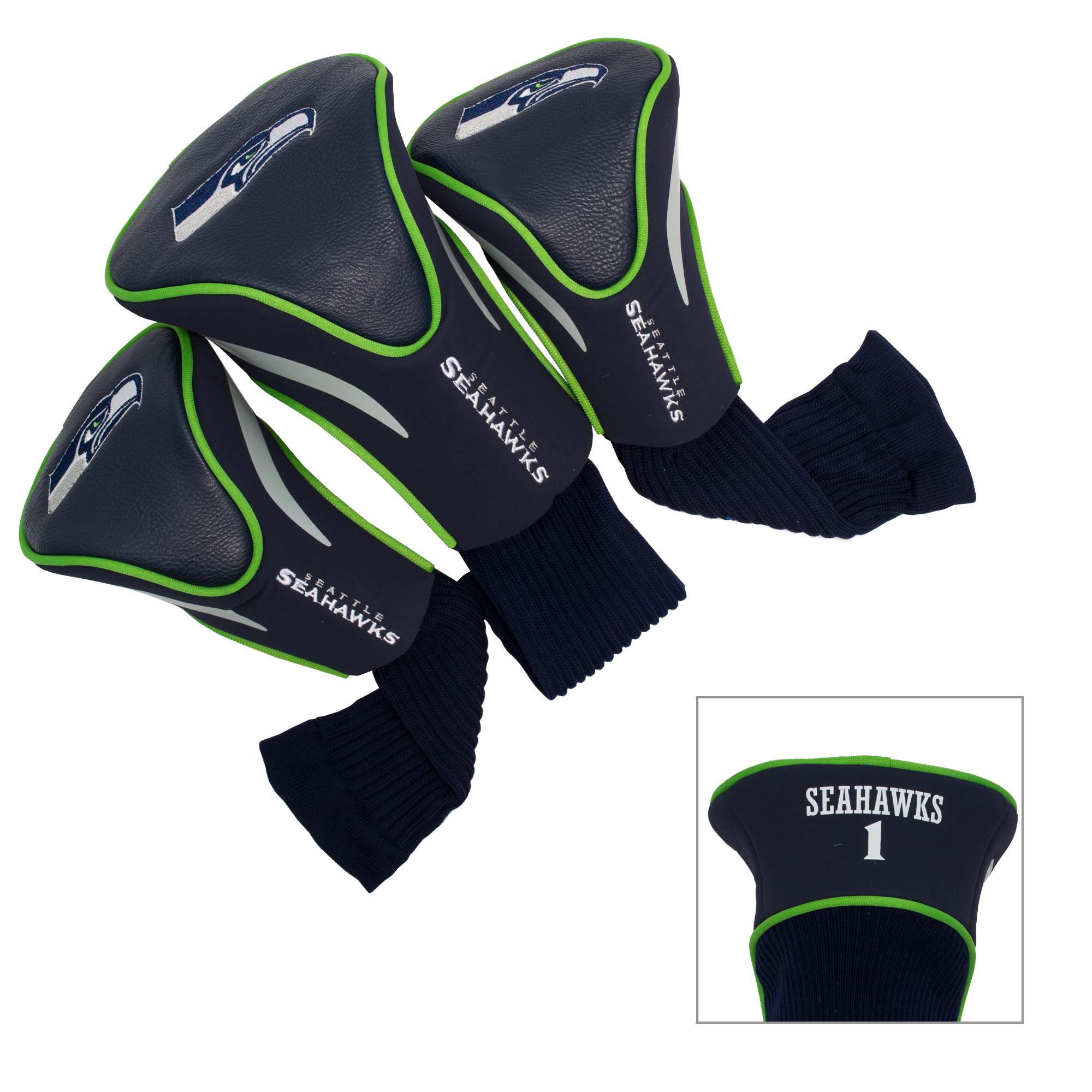 NFL Seattle Seahawks Golf Contour Head Covers, Set of 3 eBay