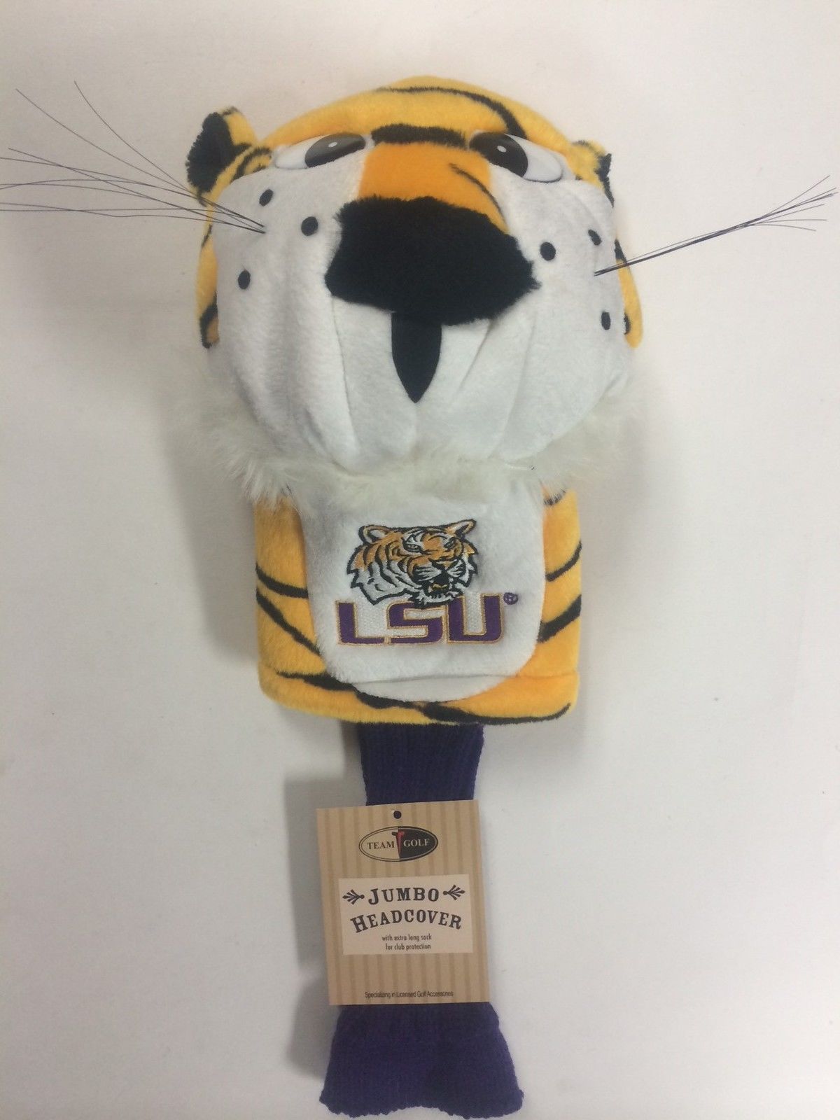NCAA LSU Tigers Golf Mascot Driver Headcover, long neck eBay