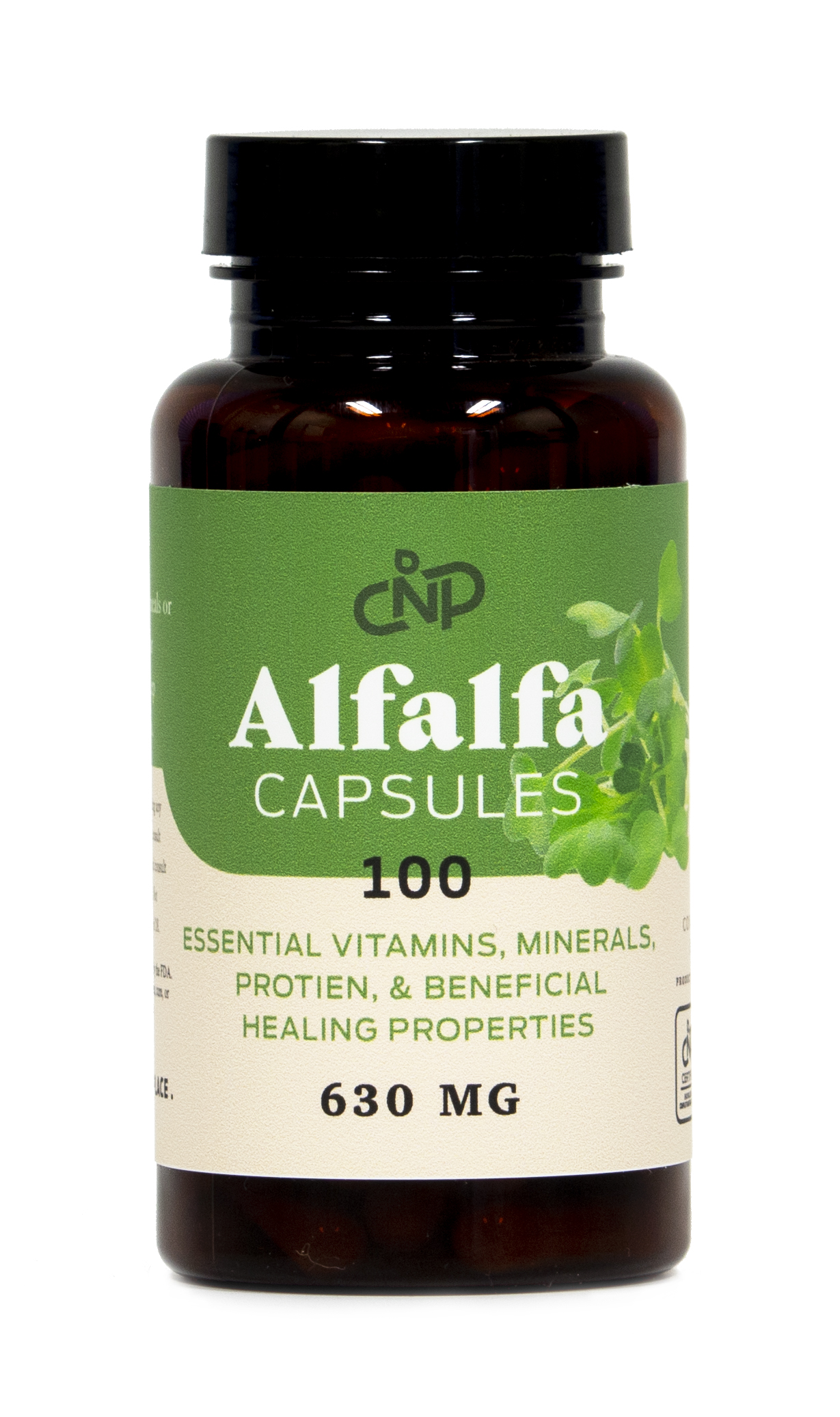 Organic Alfalfa Leaf 100 Capsules 460mg Pure Dried Powder Tablets