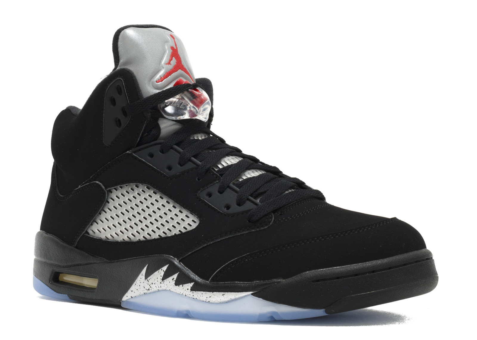 Nike Air Jordan 5 Retro OG Mens Size 7.5 Black Metallic Fire Red RARE ...